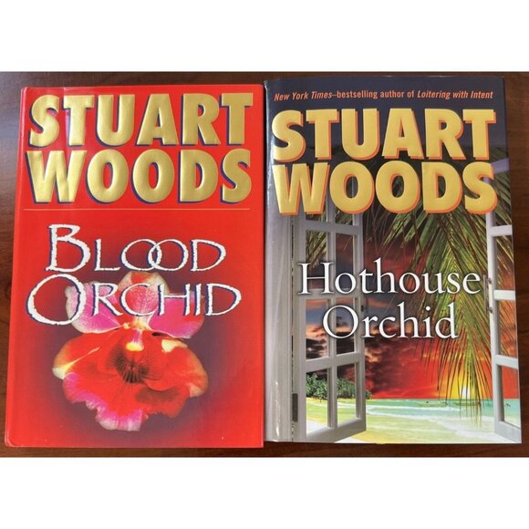 Stuart Woods 2 Hardcover Book Lot; Blood Orchid & Hothouse Orchid - Picture 1 of 8
